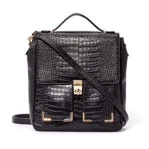 Black Messenger Backpack